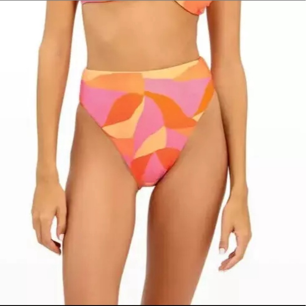 Vix Martinica Gigi Printed High Waist Bikini Bottom